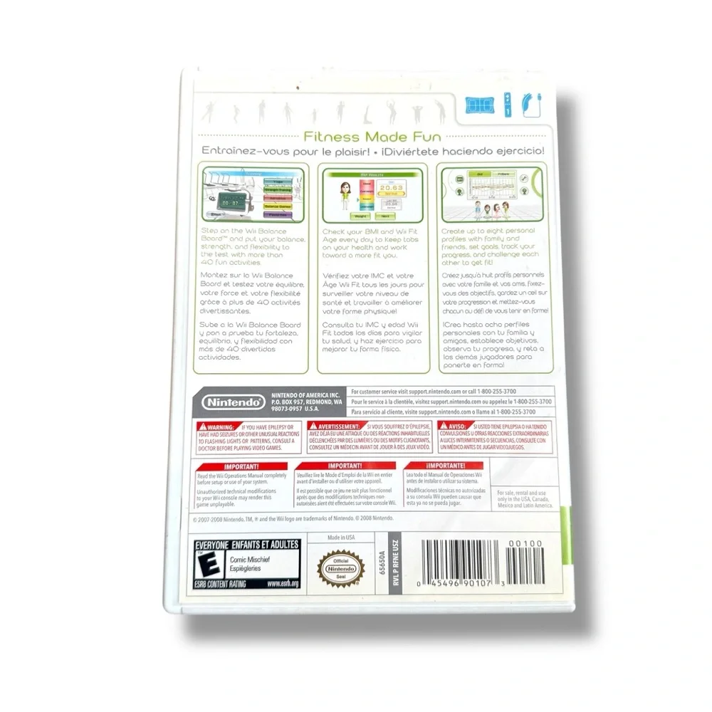 Wii Fit Nintendo Wii Video Game w/ Booklet‎ Tested & Works